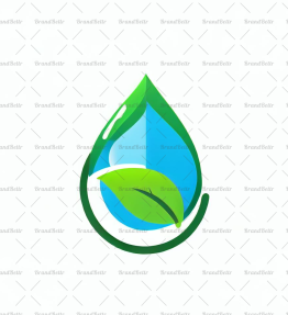 Wassertropfen und Blatt